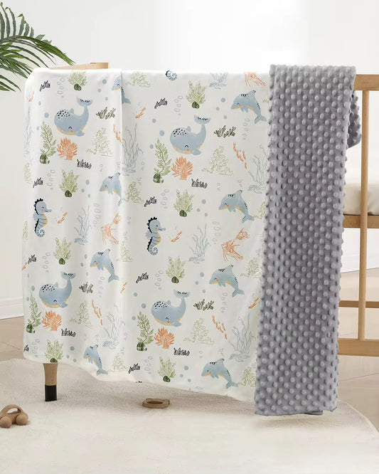 USBETTAS Super Soft Dotted Fleece Blanket