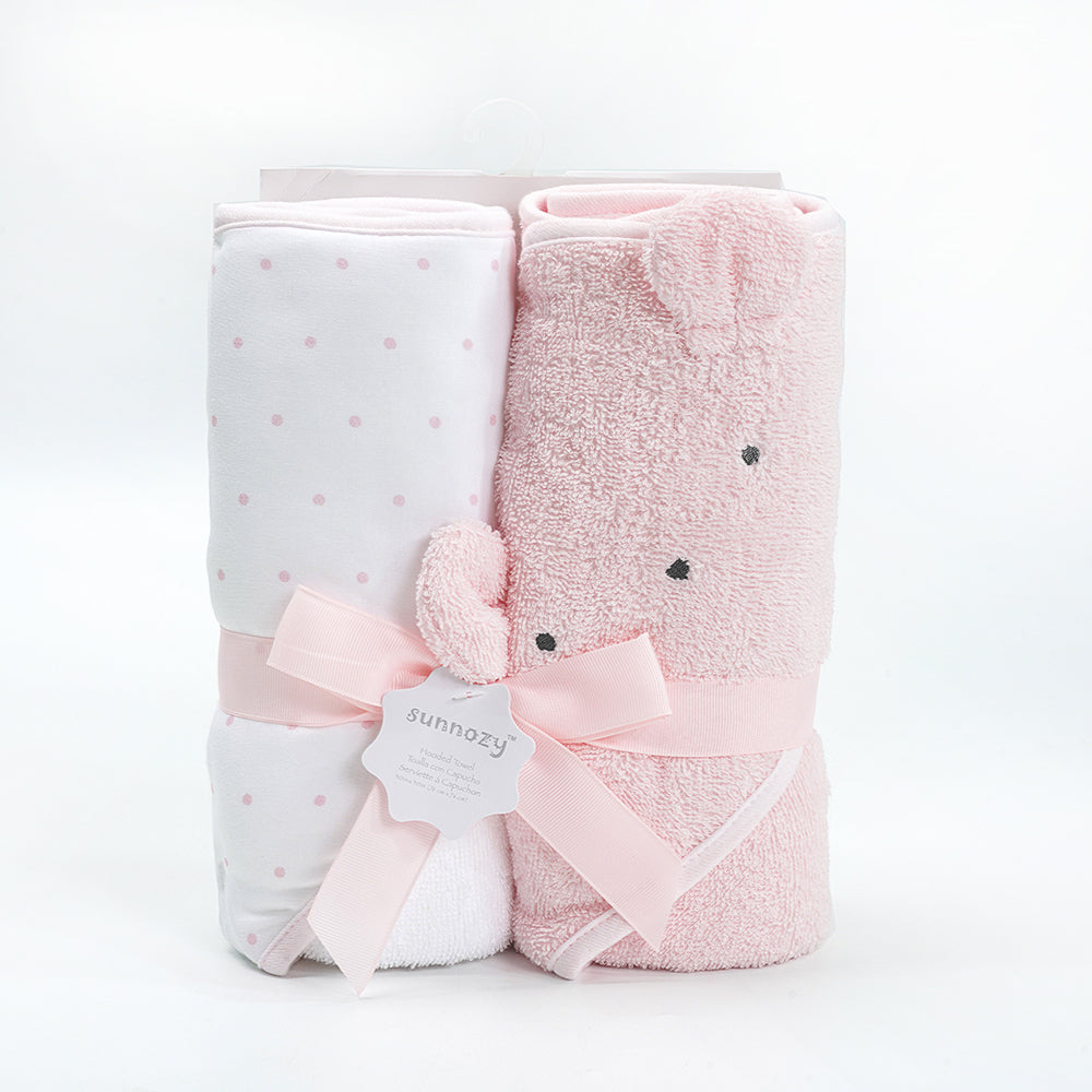 Sunnozy 2-Piece Baby Bath Towel Set