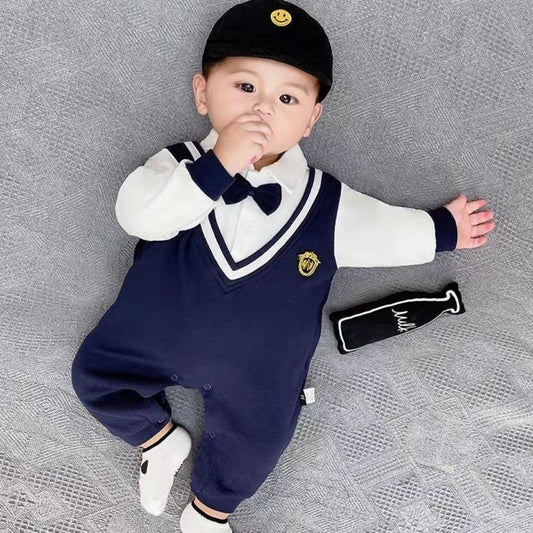 Little Navy Romper