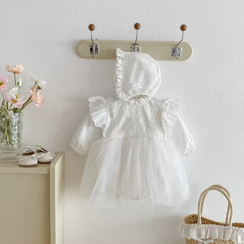 Baptism Dress with bonnet