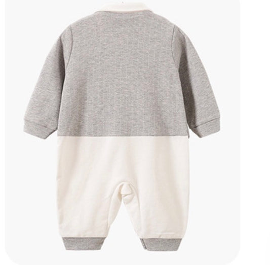 Grey Gentleman Romper