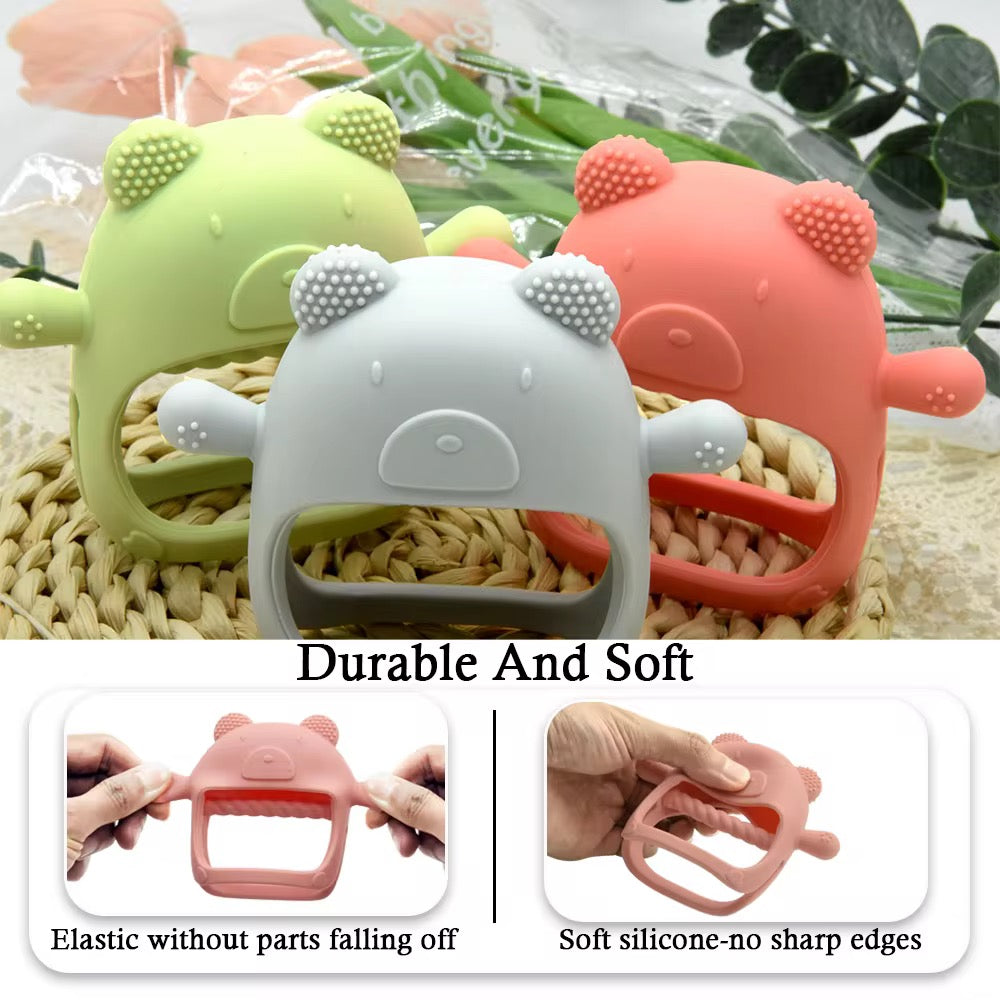 Bear Hug Silicone Teether