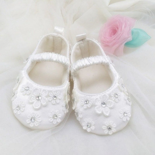 Crystal Blossom Baby Shoes