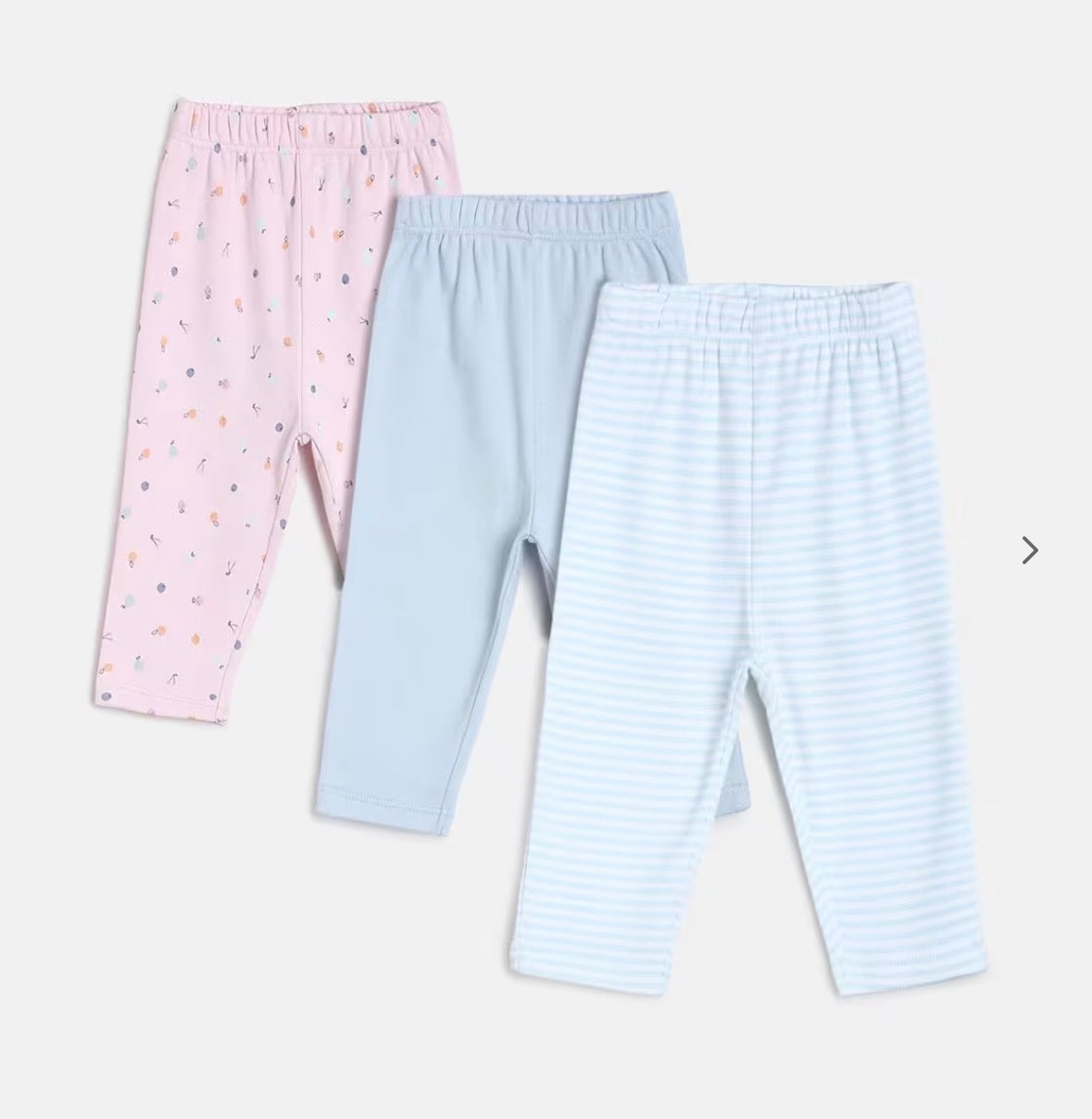 Miniclub cotton pants pack of 3