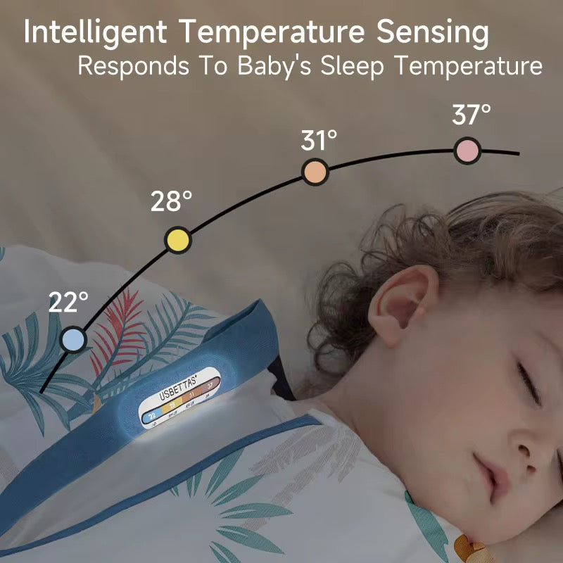 Usbettas Sleepsack with temperature sensing strip