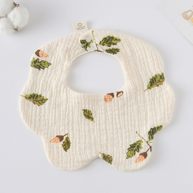 Cotton Muslin Bibs – Animal & Nature Collection