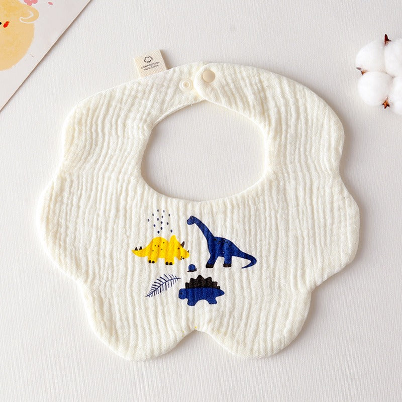 Cotton Muslin Bibs – Animal & Nature Collection