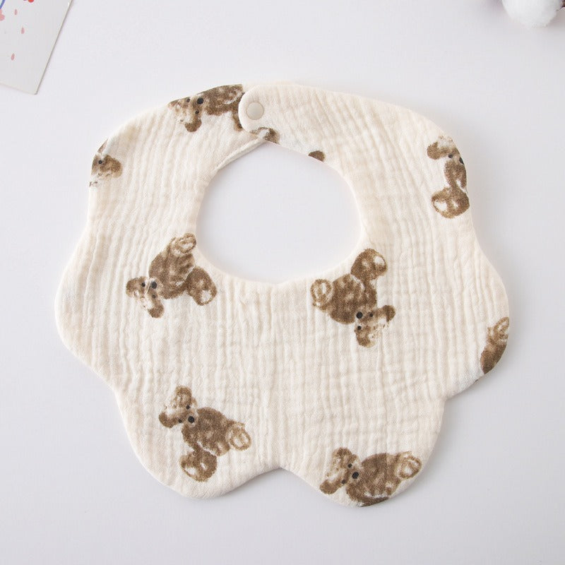 Cotton Muslin Bibs – Animal & Nature Collection