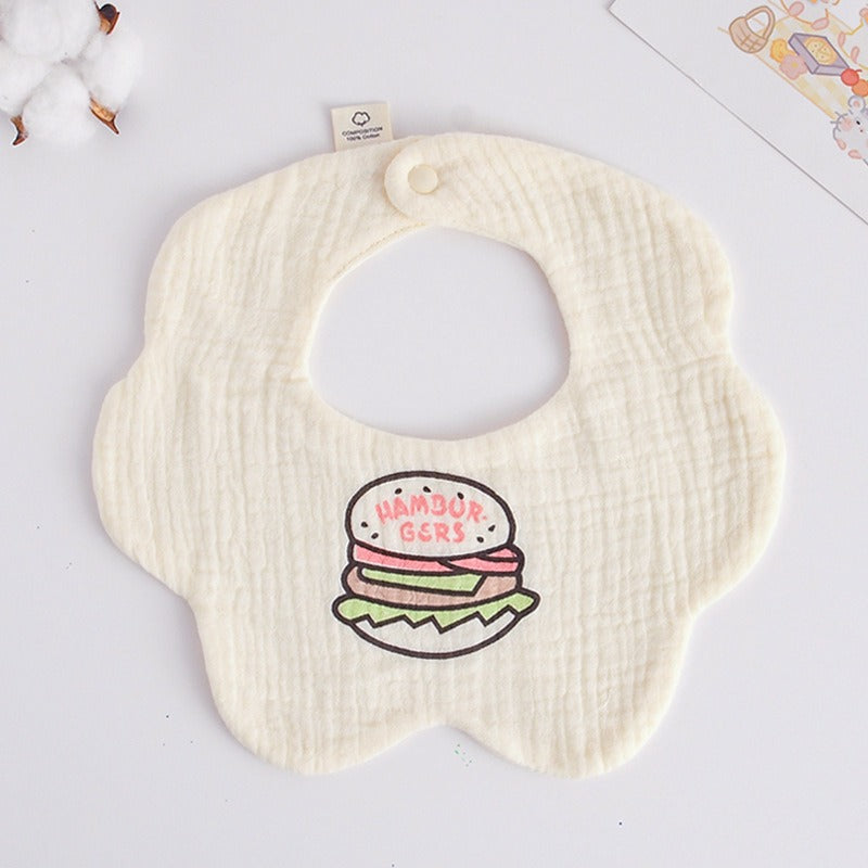 Cotton Muslin Bibs – Animal & Nature Collection