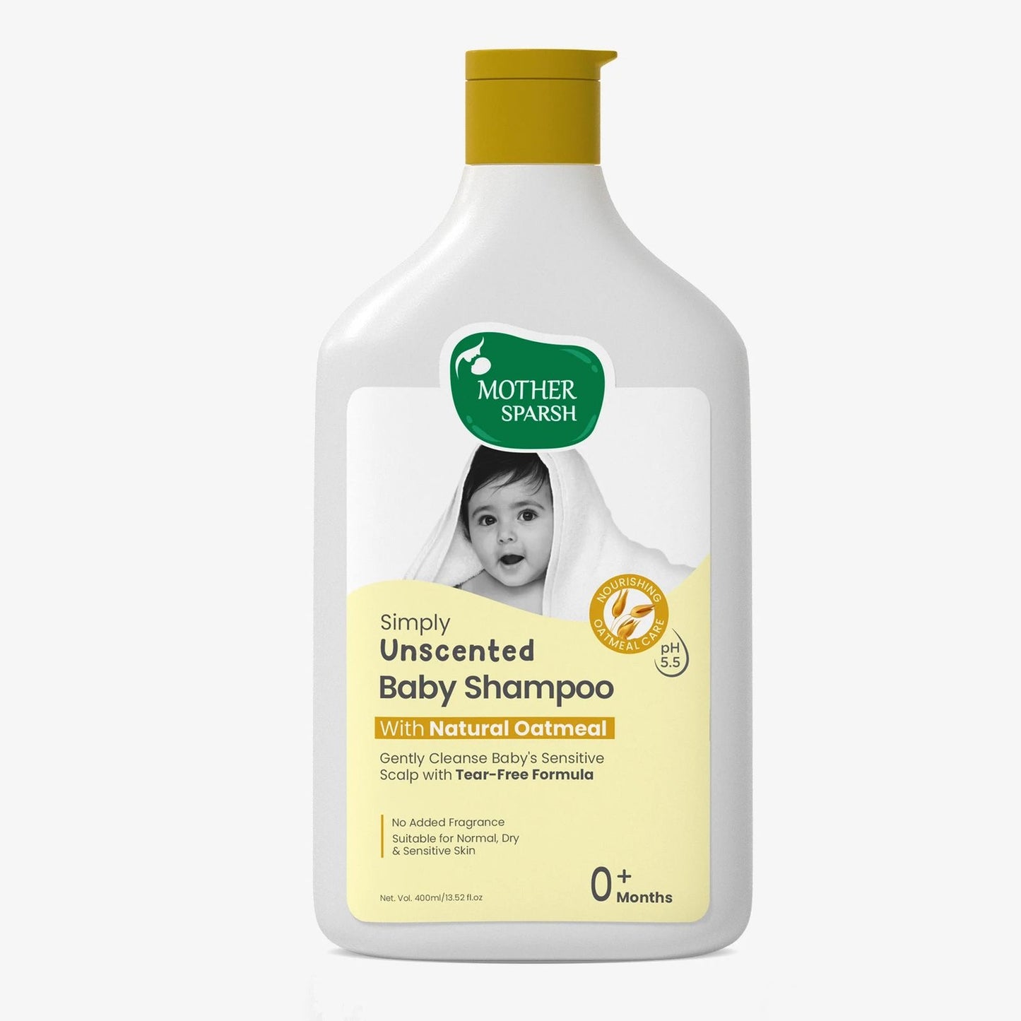 Mother Sparsh Simply Unscented Baby Shampoo-400ml