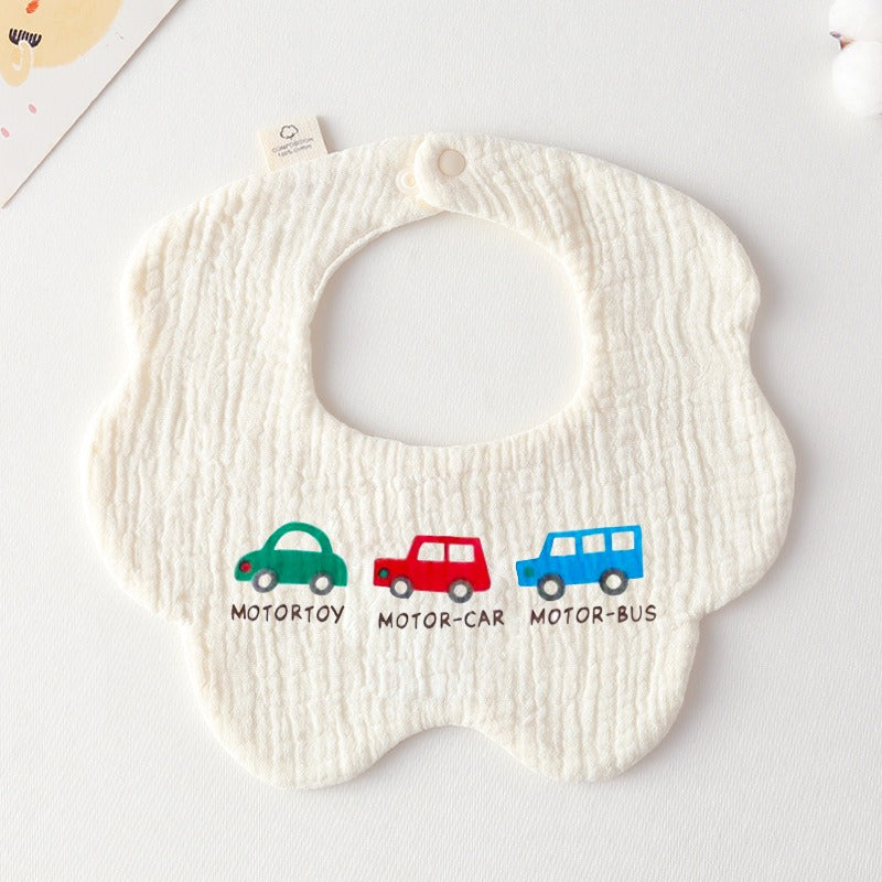 Cotton Muslin Bibs – Animal & Nature Collection
