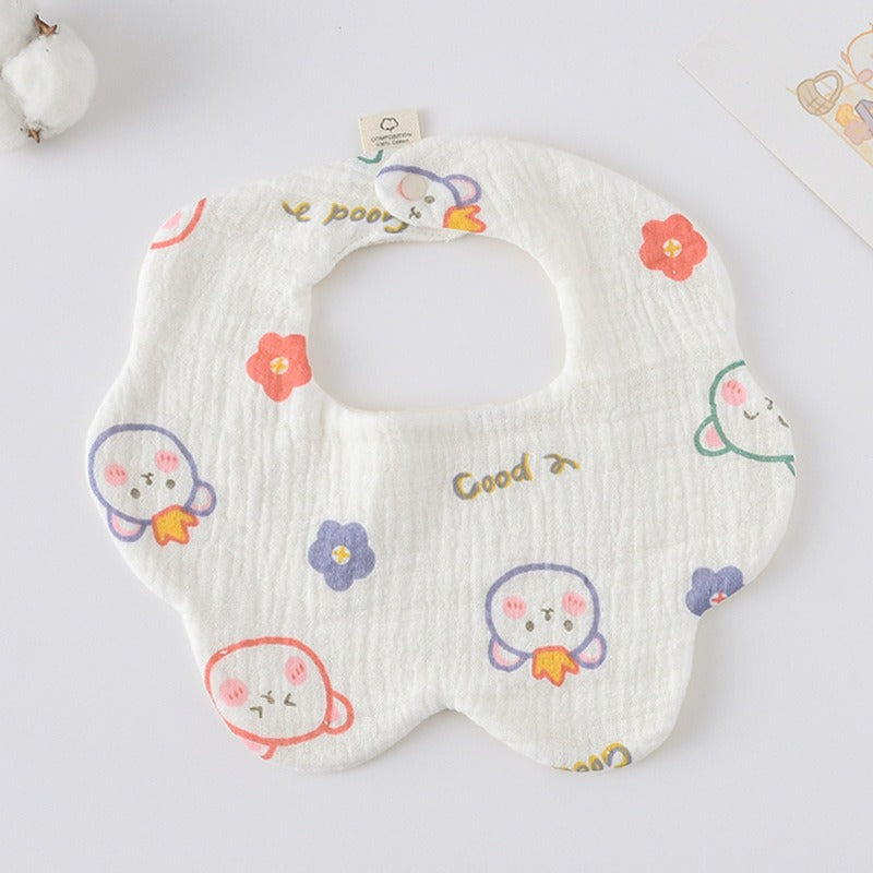 Cotton Muslin Bibs – Animal & Nature Collection