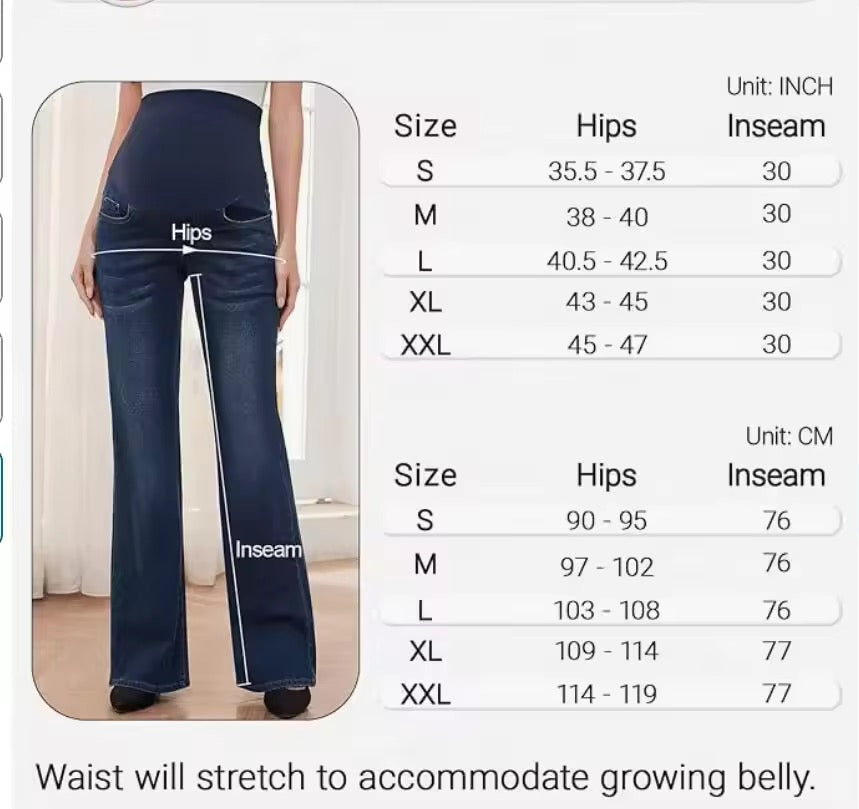 Flare-Fit Maternity Jeans – Gentle Sculpt Support
