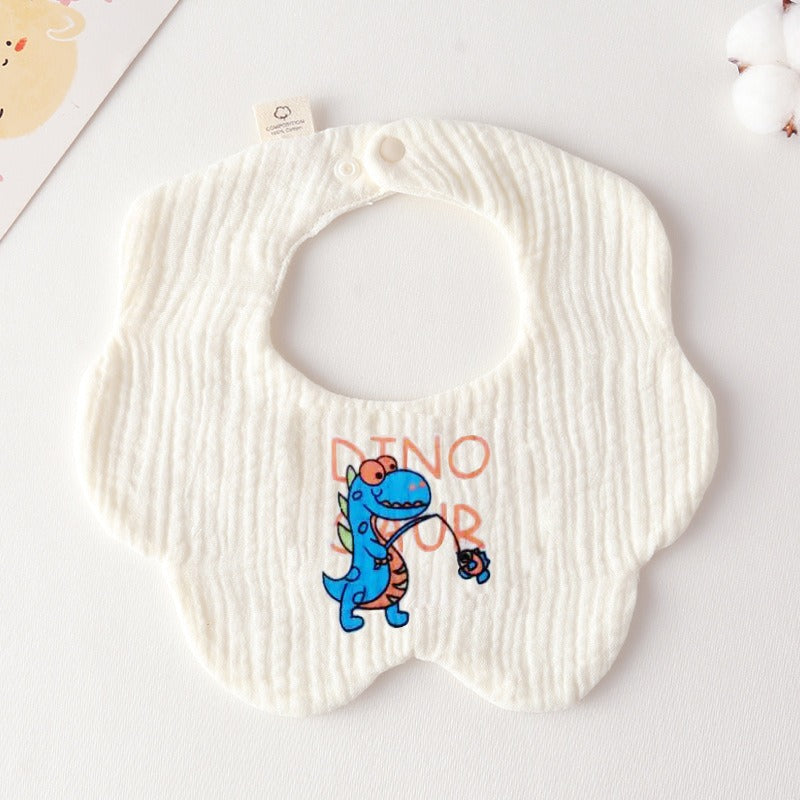 Cotton Muslin Bibs – Animal & Nature Collection