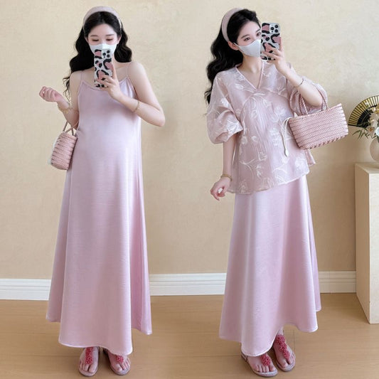 2-piece Set Maternity Dress