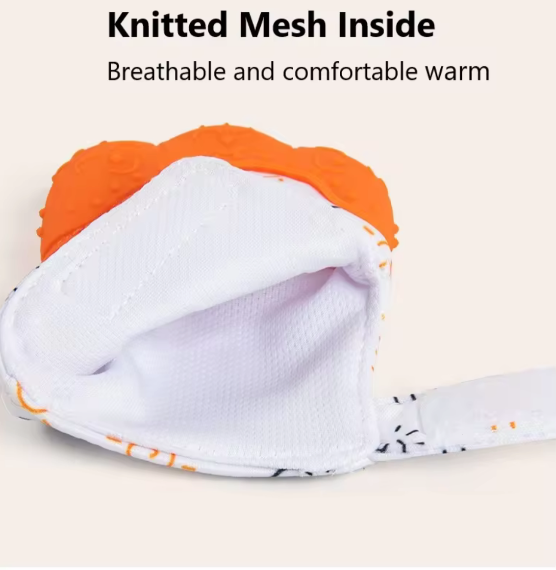 Crinkle Teething Mitten