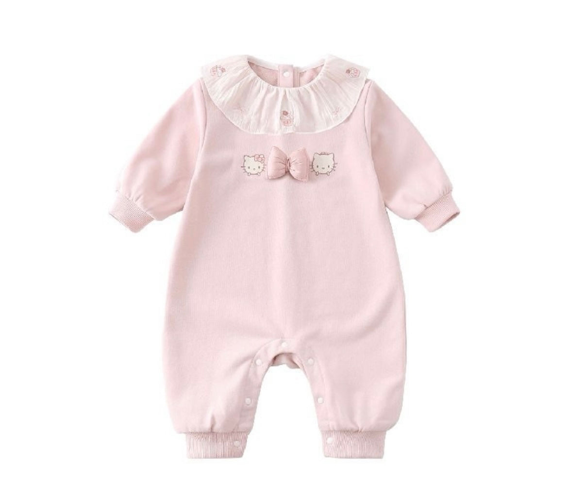 Pink Bow Romper