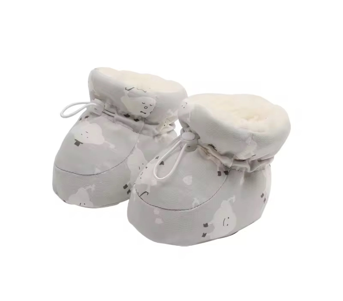 Padded Cotton Baby Booties – Adjustable & Adorable
