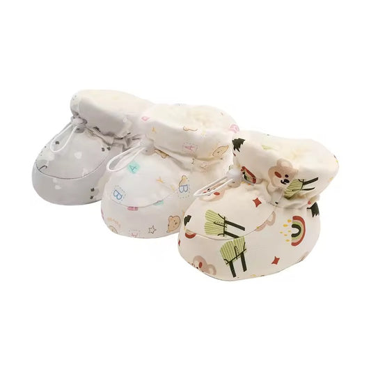 Padded Cotton Baby Booties – Adjustable & Adorable