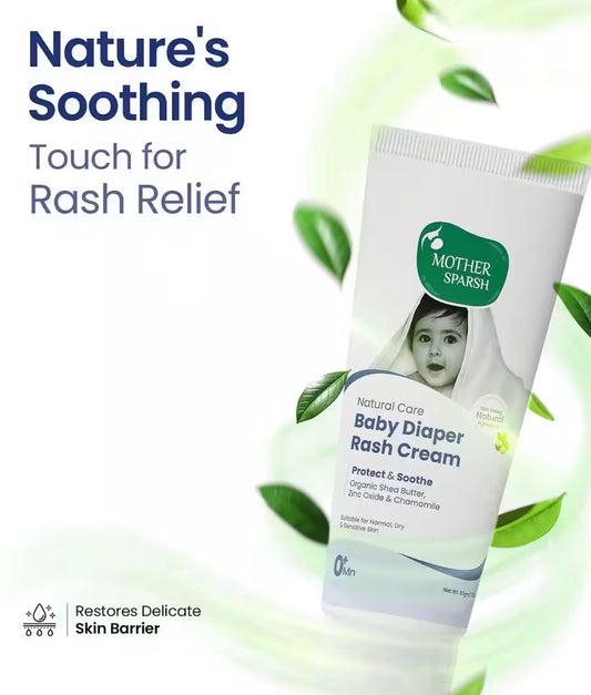 MOTHER SPARSH Natural Care Baby Diaper Rash Cream-50GM