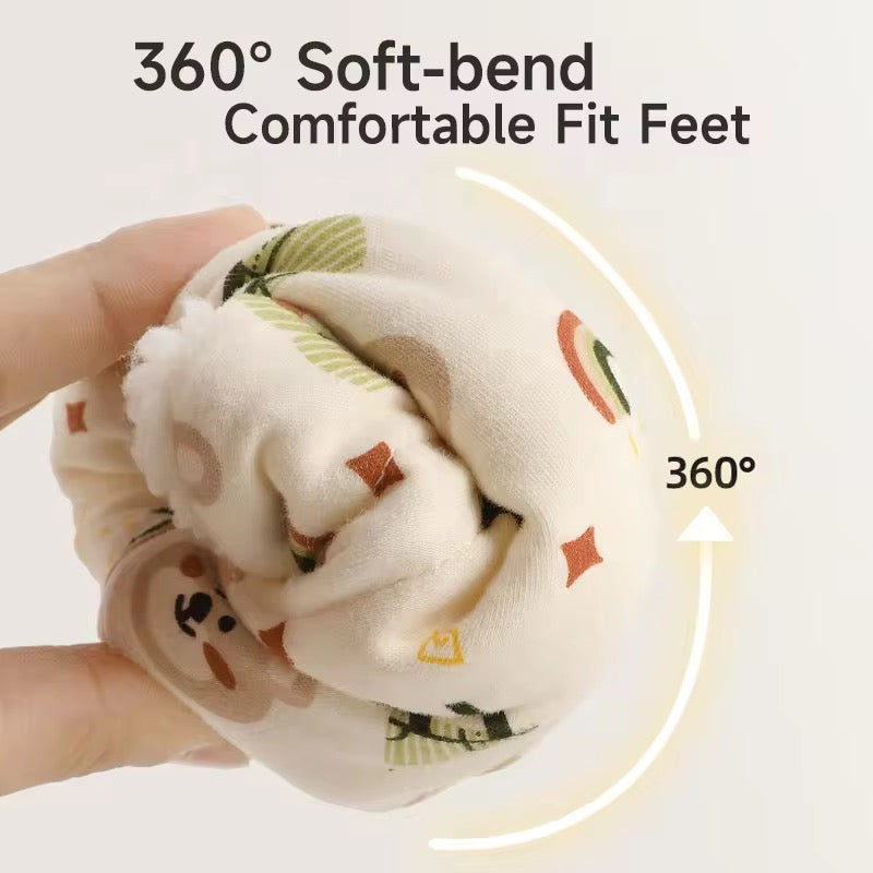 Padded Cotton Baby Booties – Adjustable & Adorable