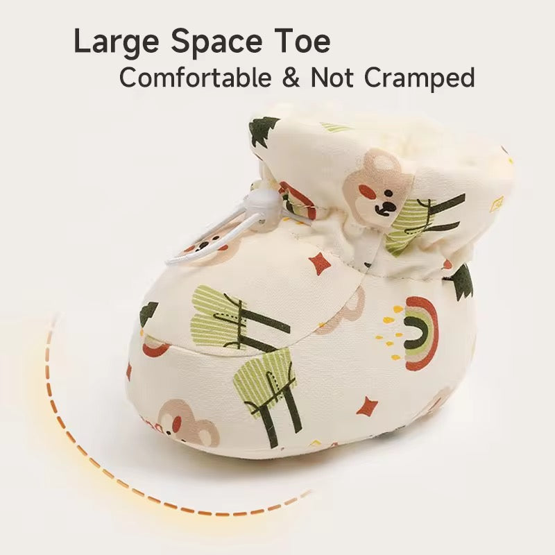 Padded Cotton Baby Booties – Adjustable & Adorable