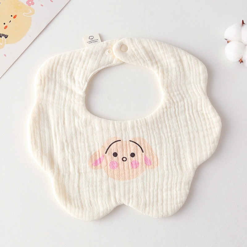 Cotton Muslin Bibs – Animal & Nature Collection