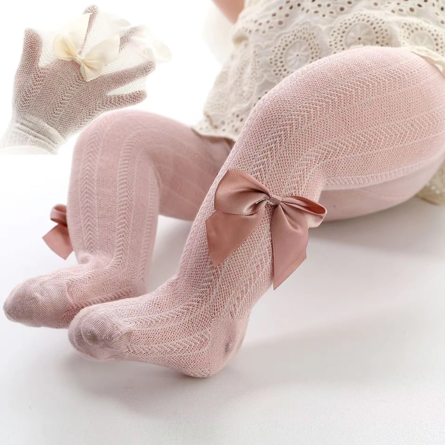 Tights with Satin bows