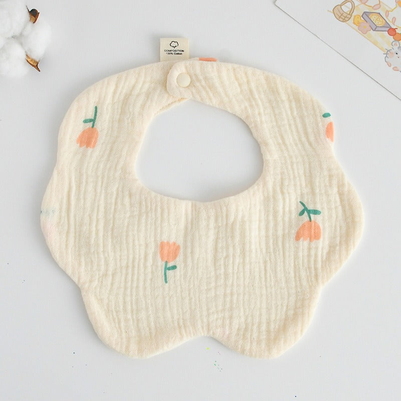 Cotton Muslin Bibs – Animal & Nature Collection
