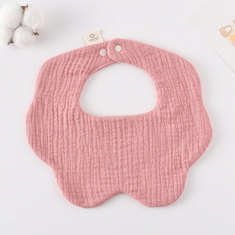 Soft Cotton Muslin Petal Bibs