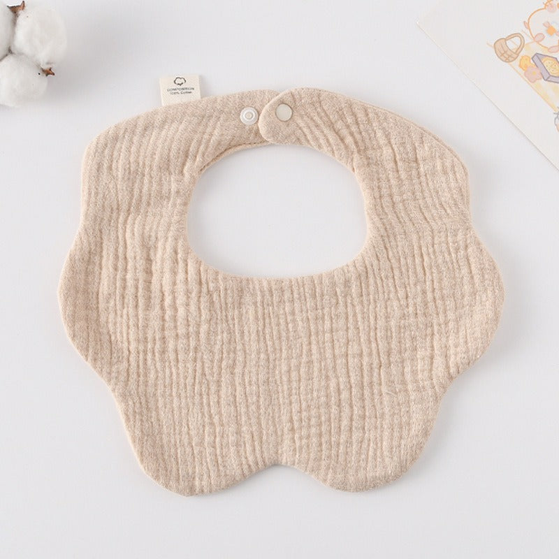 Soft Cotton Muslin Petal Bibs