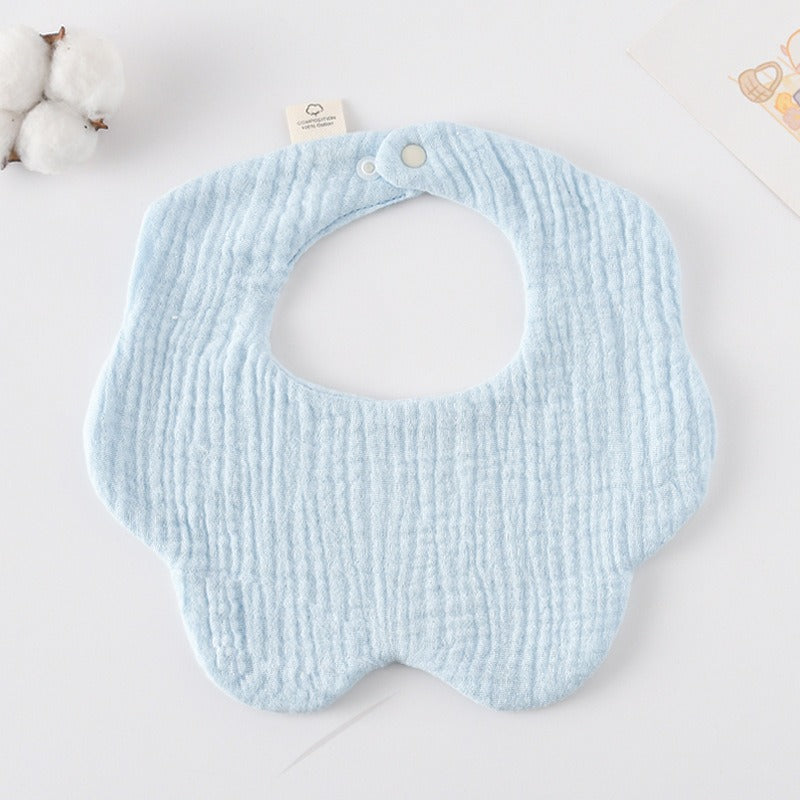 Soft Cotton Muslin Petal Bibs
