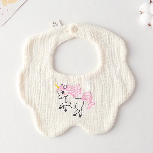 Cotton Muslin Bibs – Animal & Nature Collection