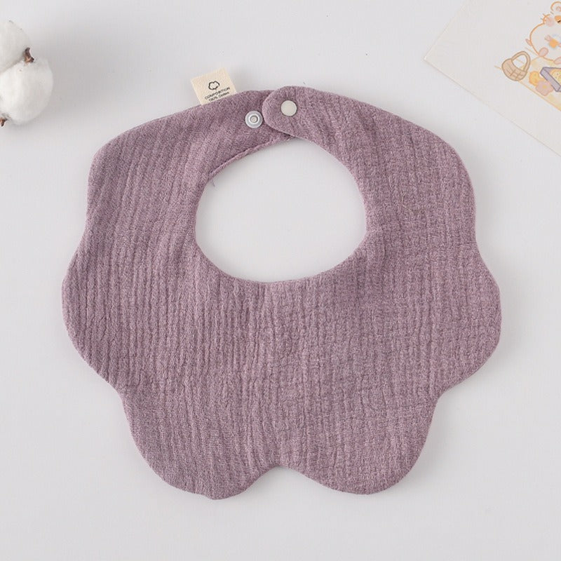 Soft Cotton Muslin Petal Bibs