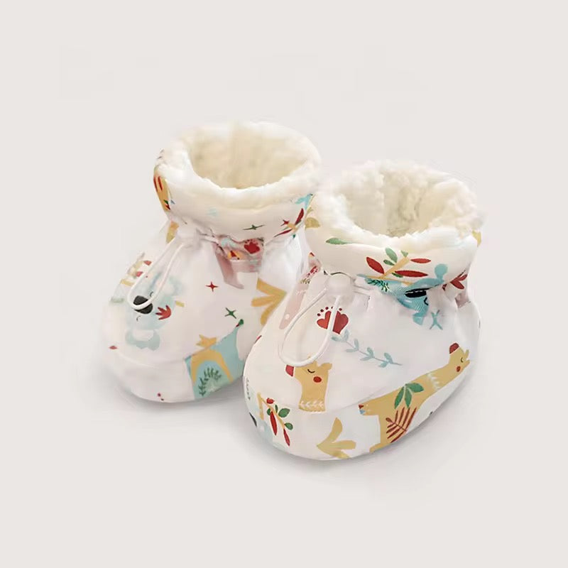 Padded Cotton Baby Booties – Adjustable & Adorable
