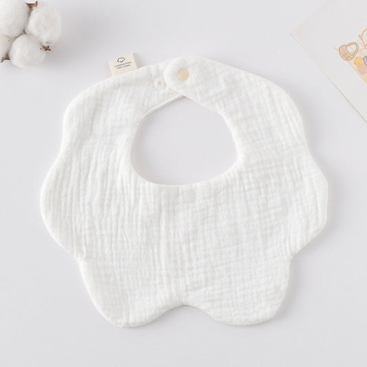Soft Cotton Muslin Petal Bibs