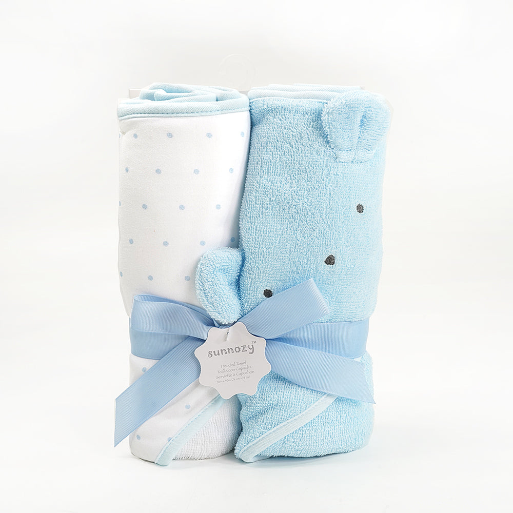 Sunnozy 2-Piece Baby Bath Towel Set