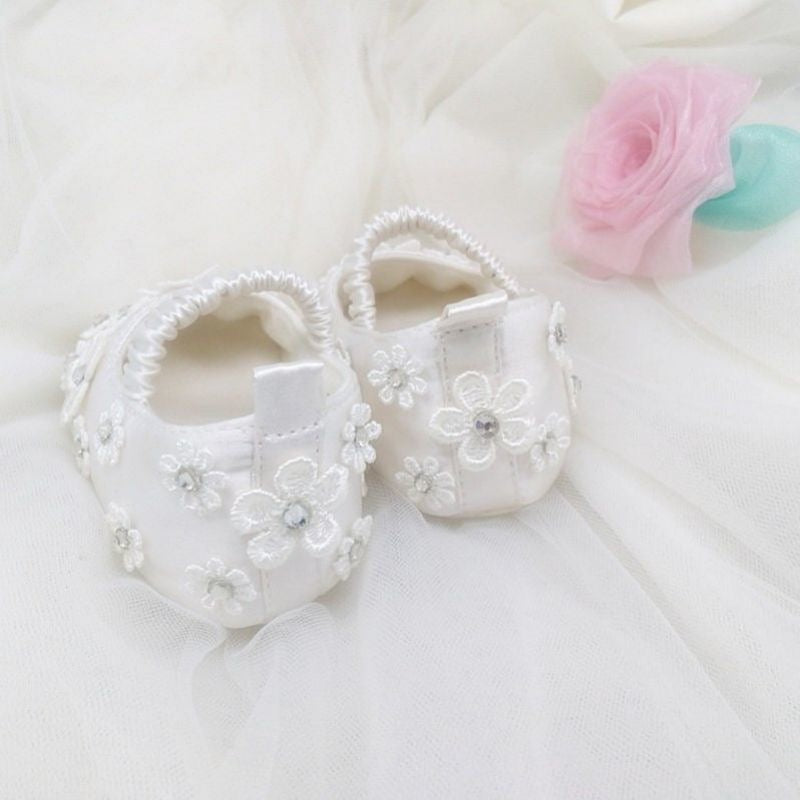 Crystal Blossom Baby Shoes