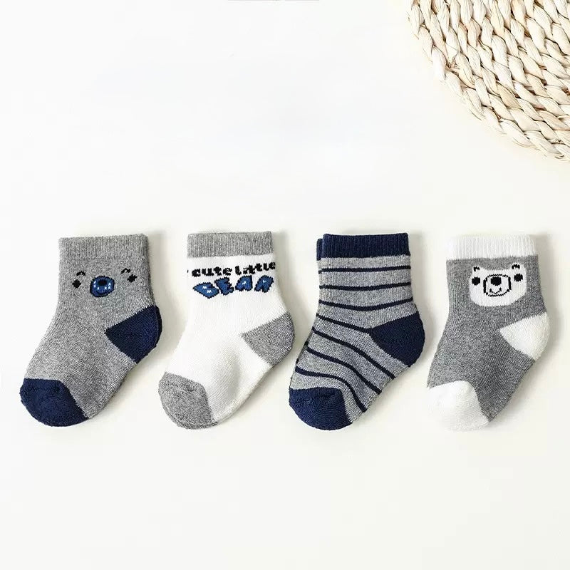 Grey Terry Socks