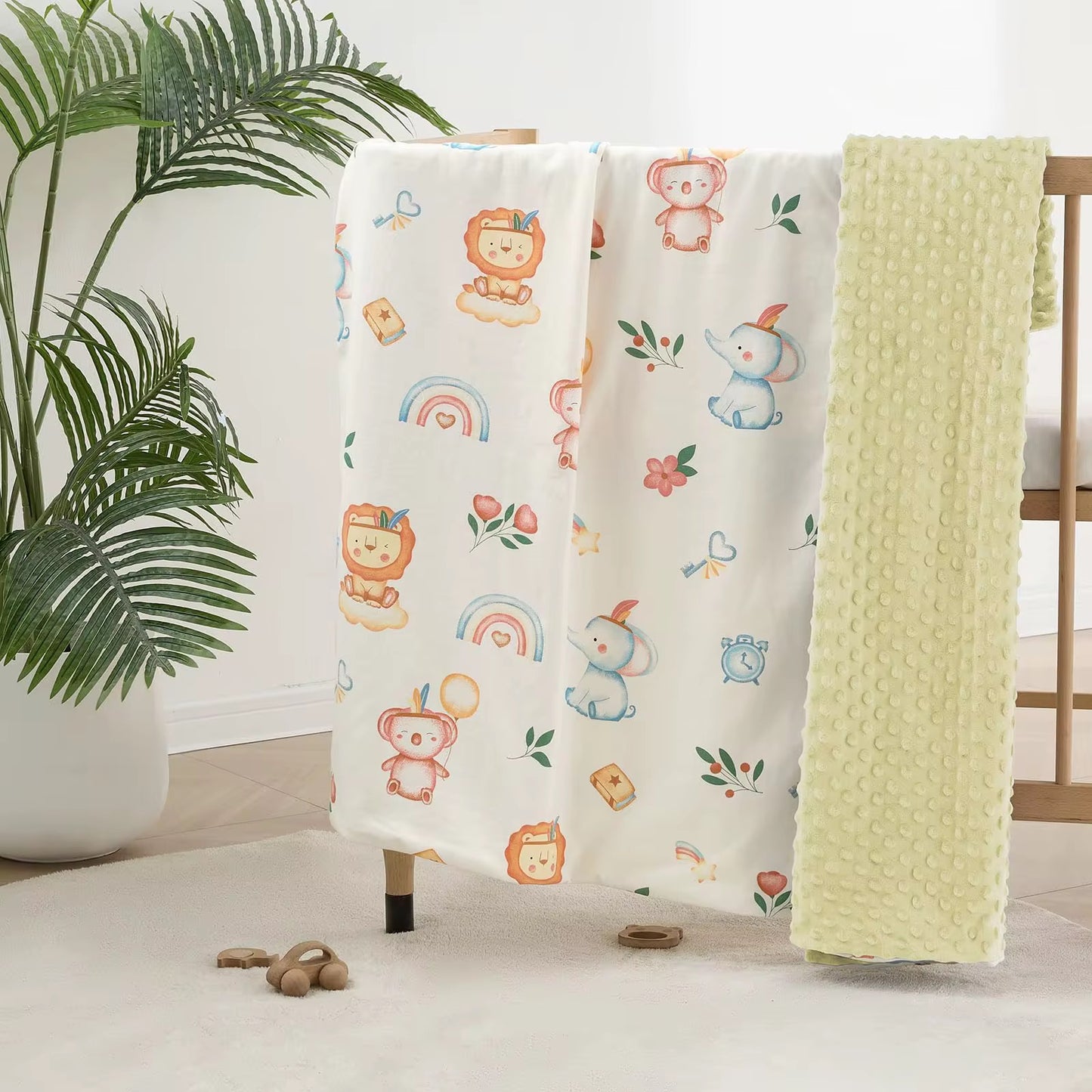 USBETTAS Super Soft Dotted Fleece Blanket