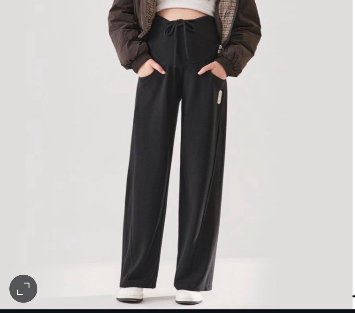 Fleece lined Maternity Straight Joggers