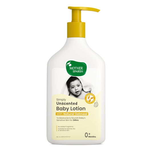 Mother Sparsh Simply Unscented Baby Lotion-400ml