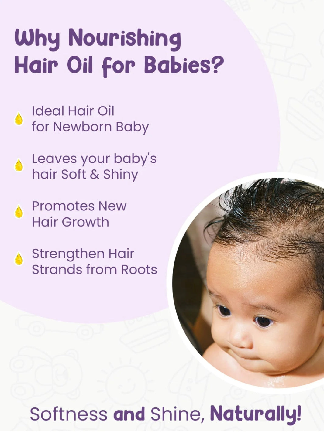 MOTHER SPARSH Nourishing Hair Oil for Babies 100ml