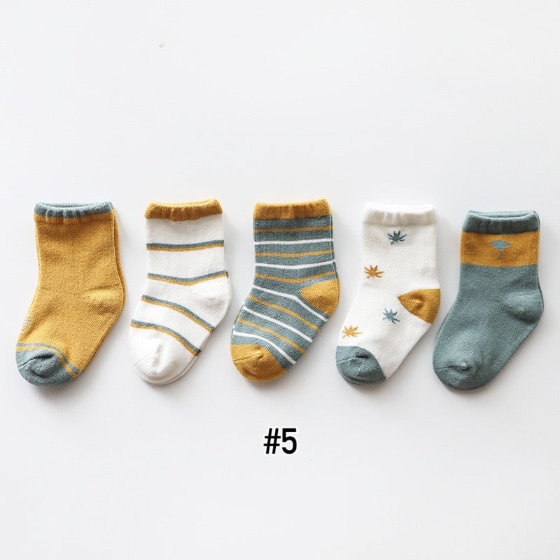 5-pair Set Socks