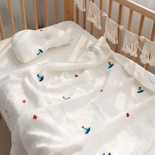 Muslin Blanket & Pillow Set