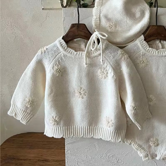 Daisy Crochet Knitwear Set