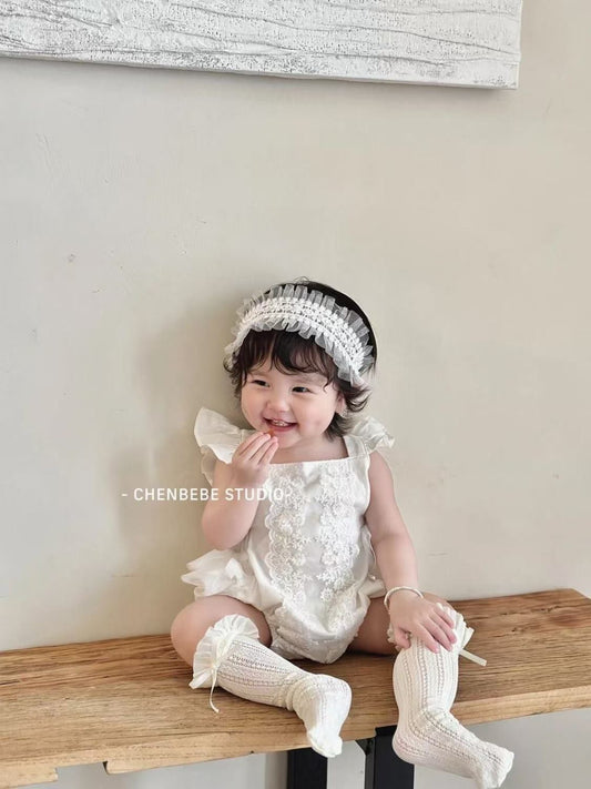 Celeste Lace Tulle Romper