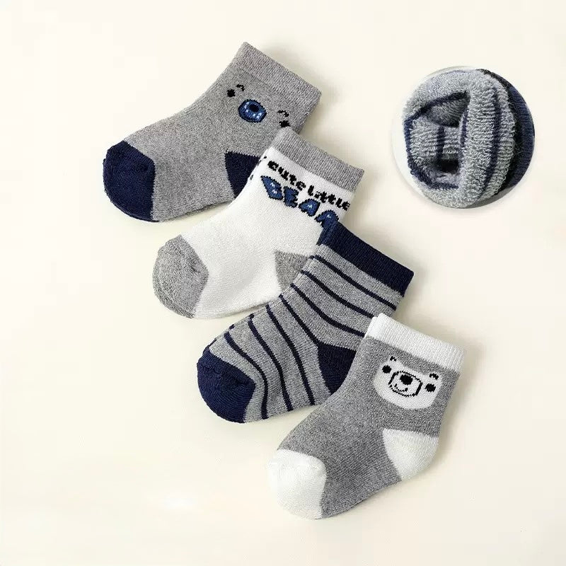 Grey Terry Socks