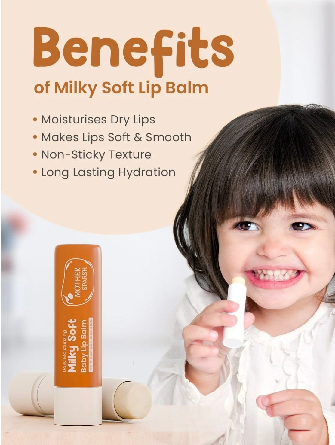 MOTHER SPARSH Milky Soft Baby Lip Balm
