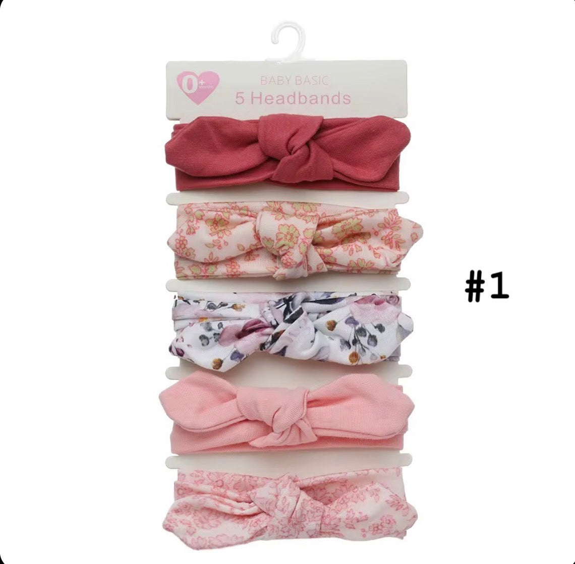 5 piece Set Headband